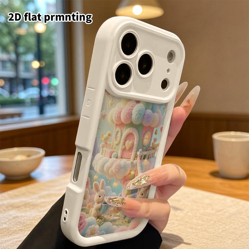 Phone Case: 2D Flat, Suitable for iPhone 18, 17, 16, 15, 14, 13, 12Pro Protective Case, Candy House, Perfect Christmas and Halloween Holiday Gift