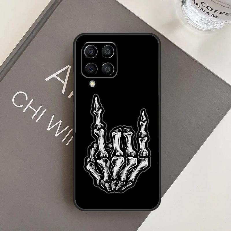 Skelett Mittelfinger Hülle Für Samsung Galaxy M32 M52 M12 M13 M23 M33 M53 M14 M34 M54 M20 M30s M31s M31 M51 Abdeckung