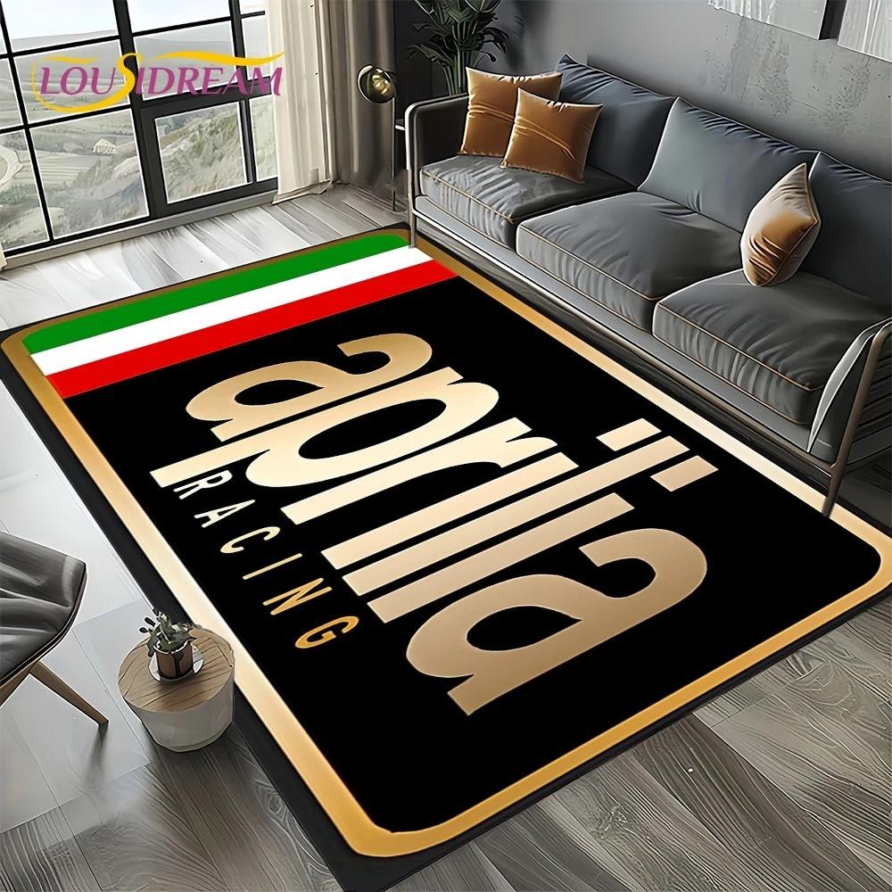 Aprilia Racing Car Logo Large Carpet Rug for Home Living Room Bedroom Sofa Doormat Decor Kids Area Rug Carpet Non-slip Floor Mat