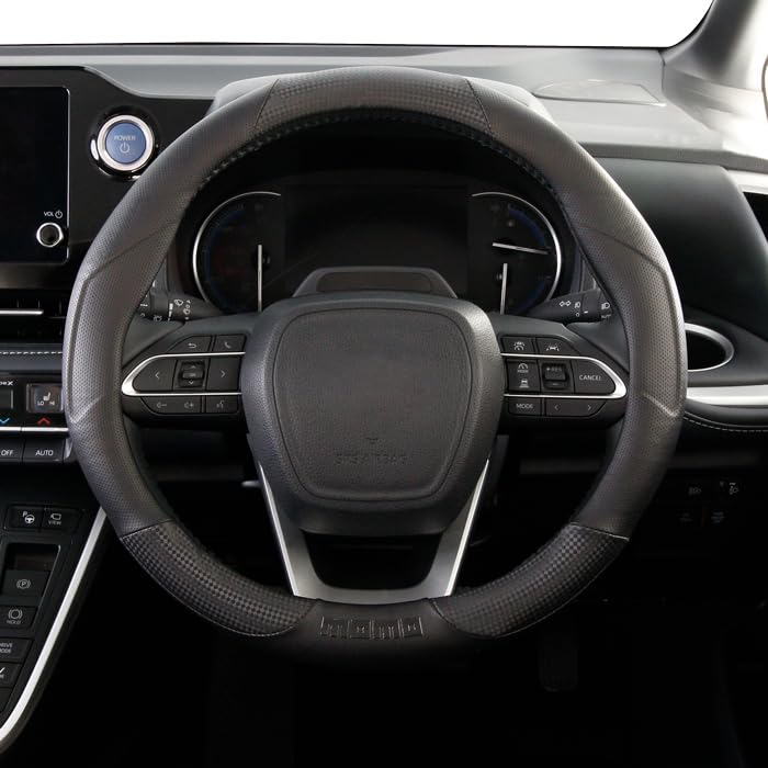MOMO TUNING BLACK EDITION Steering Wheel Cover, Size S (36.5-37.9cm), for Kei Cars, Compact Cars, and Minivans