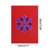 Festive Christmas Snowflake Pop up Card 3D Design with Vibrant Colors Christmas Greeting Card for Holiday