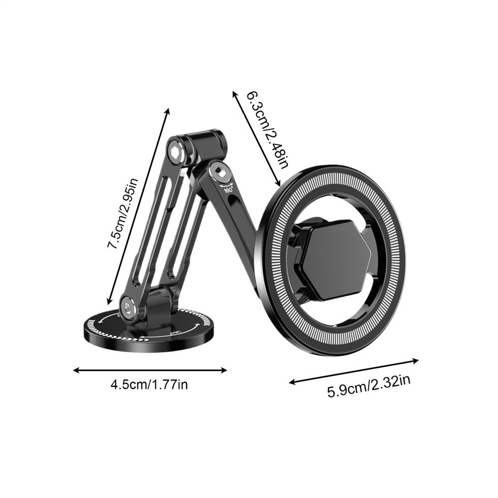Magnetic Car Mount Foldable Adjustable Vehicle Accessories Magnetic Phone Mount Car Accessories For Dashboard Windshield Truck