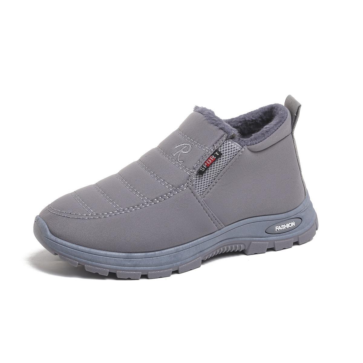 

Парная обувь, Зимние ботинки, Нескользящая обувь, Короткие ботинки, Хлопковая обувь, Замшевая обувь, Толстая обувь 41 серый