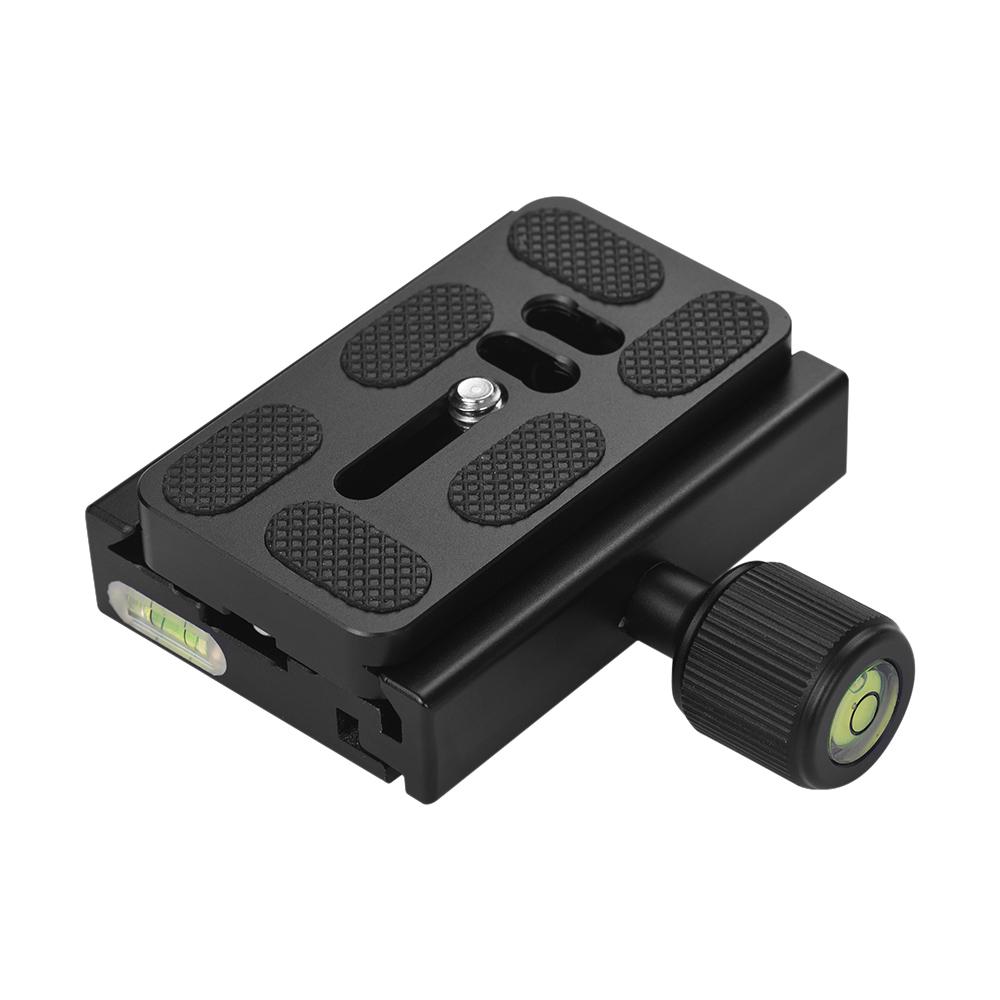 CL-70S 70mm Aluminum Alloy Quick Release Plate with Clamp Set with Adapter Bubble Level for Tripod Head