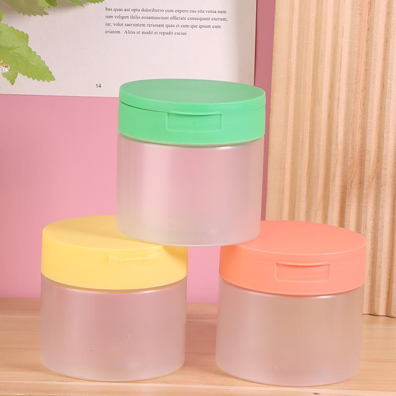 250/300/350 Ml Makeup Remover Cotton Cream Jar Lid Body Lotion Scrub Jar Cosmetic Container Travel Portable Bottle With Tweezers
