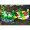Outdoor Harz Frosch Ornament für Wasserspiele mit natürlicher Schwimmfähigkeit Geeignet für Teiche Brunnen und Aquarien