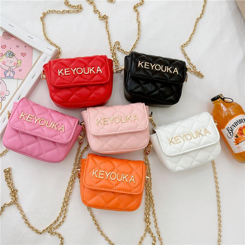 Borsa Piccola Quadrata Autunnale per Bambini con Decorazioni di Perle per l'Uso Quotidiano