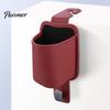 Hidden Car Organizer Leather Door Cup Holder, Multifunctional Vehicle Drink Hanger Holder for with Headrest Hooks, Window Drinks Phone Universal