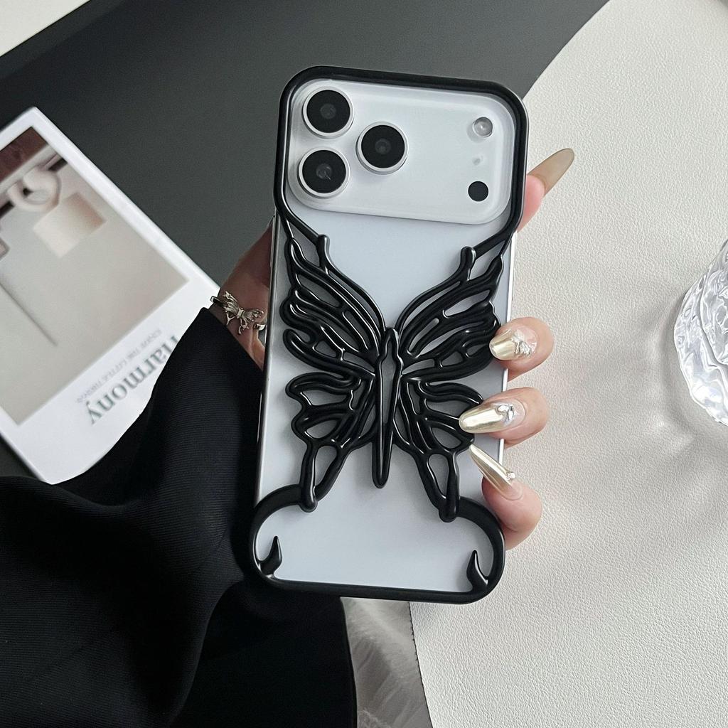 Electroplating borderless hollow butterfly iPhone11Promax mobile phone case is suitable for Apple 11 matte heat dissipation 11 soft