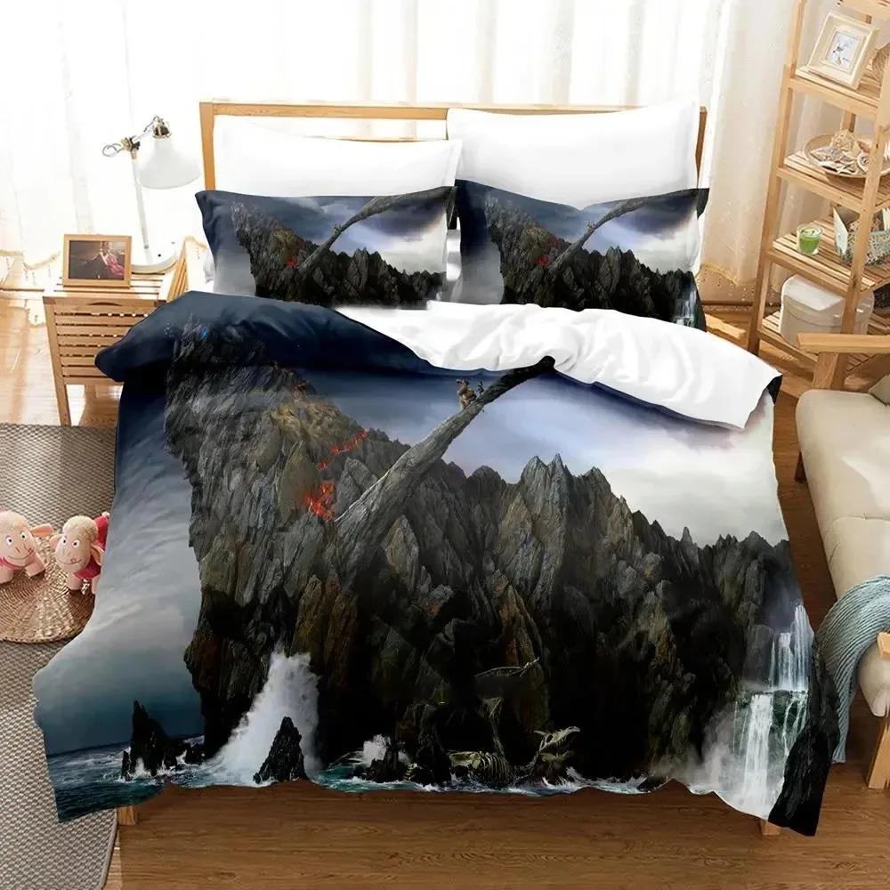 Science Fiction Enchanted Castle Bedding Set Boys Girls Twin Queen Size Duvet Cover Pillowcase Bed Boys Adult Home Textileextile