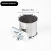 Hanging Cage Bowl For Pet Birds Anti-Turnover Stainless Steel Feeding Food Drinking Feeder Dish Clamp-On Water Drinker Cage Cup