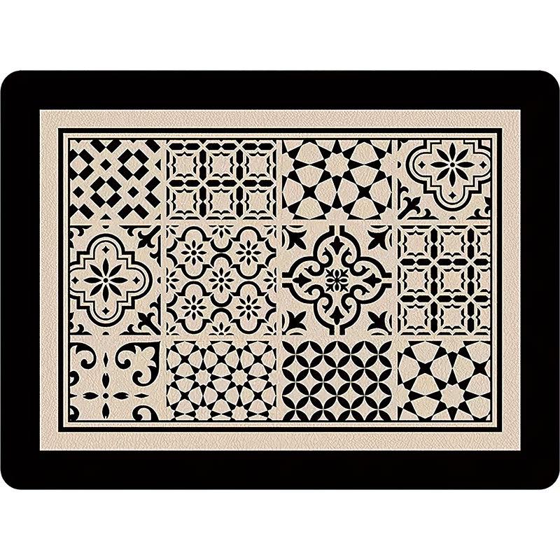 Diatomaceous Earth Absorbent Bathroom Door Mat - Stain-Resistant & Easy to Clean