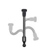 1Pcs 360 Degree Rotating Arm Flexible Adapters For Car Vent Dashboards Phone Holder 17mm Ball Mount Extension Adapter