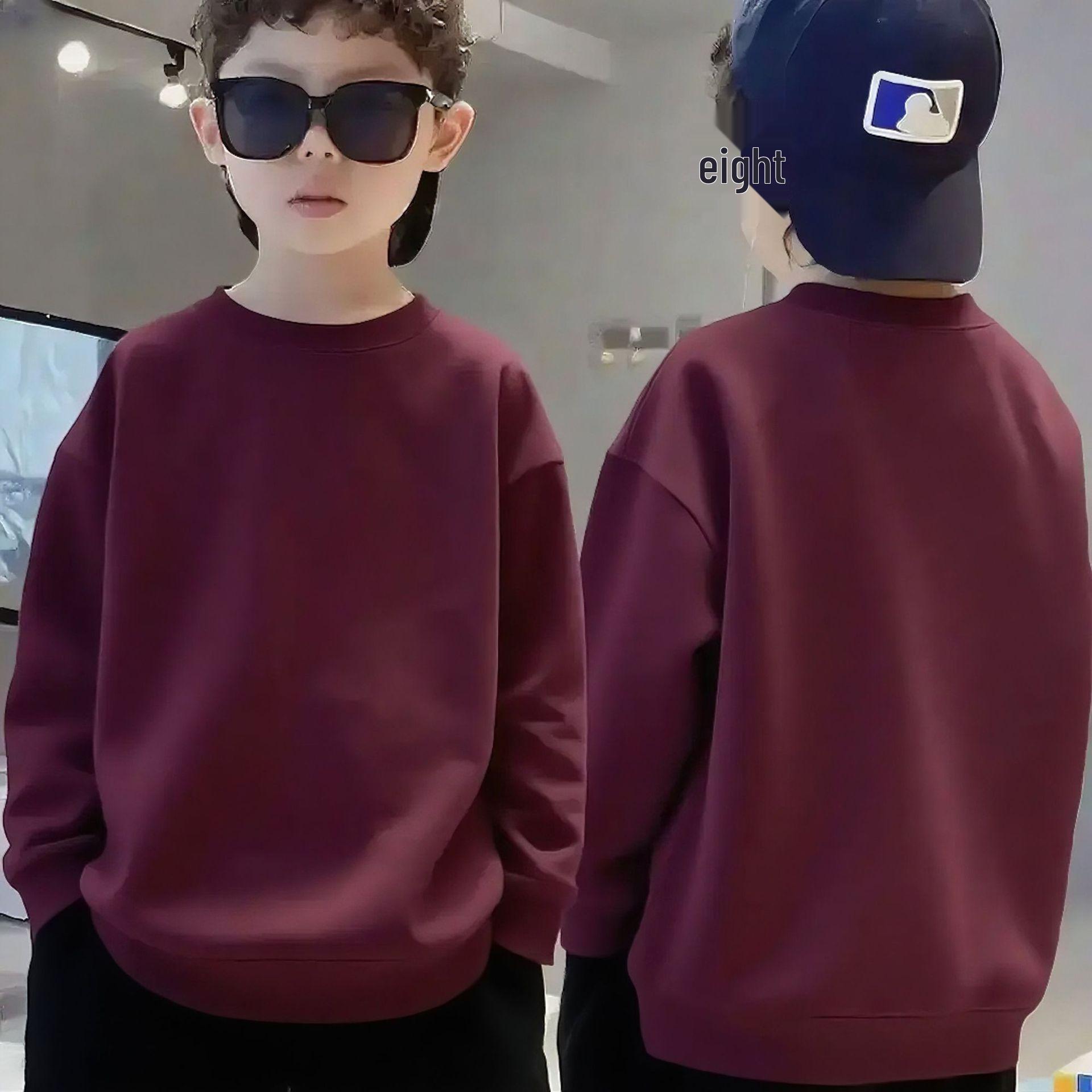 

Флисовый свитшот для больших детей - Теплый спортивный пуловер с длинным рукавом для мальчиков, весна/осень 160cm (34-39kg)