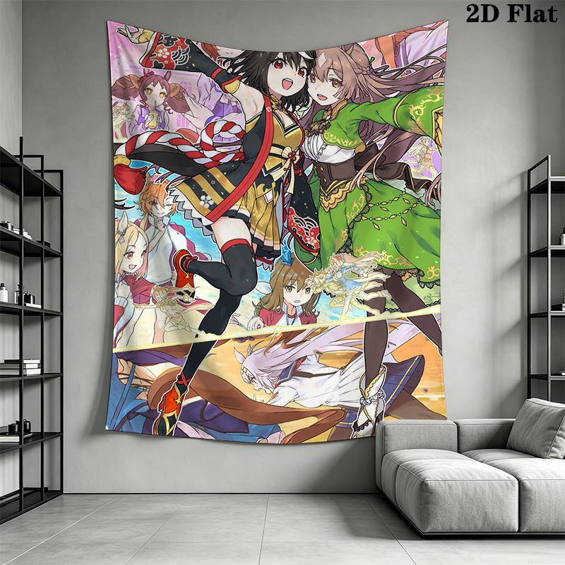 Uma Musume Pretty Derby Pattern Home Decor Tapestry, Wall Hanging, Decorative RV Wall Cloth.DGT0925209