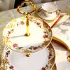 6+8+10inch, fine bone china floral cake stand,  nordic ceramic cake plate stand, gold plates, fruit plate, dish set, for buffet