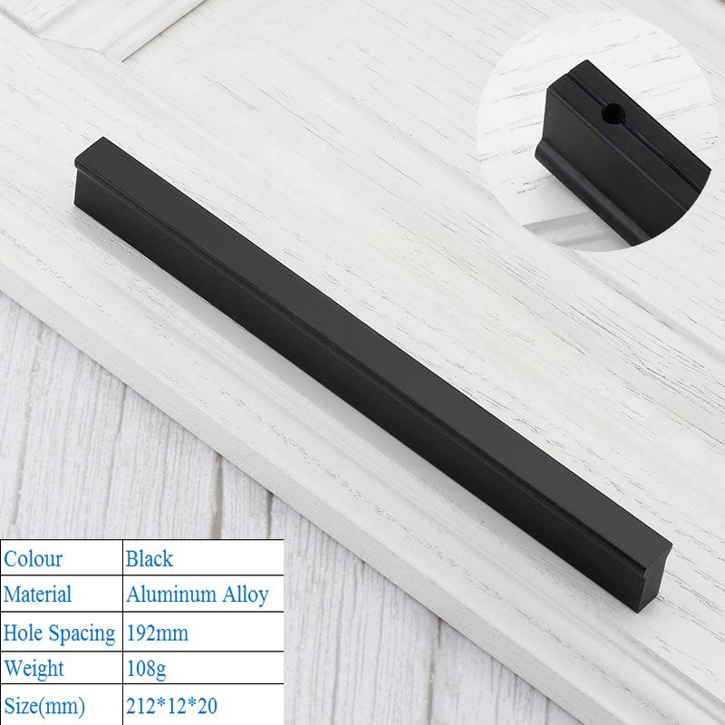 Modern Minimalist Kitchen Cabinet Handle American Style Lengthen T Shape Handle Shoe Wardrobe Drawer Pull Furniture Door Handle