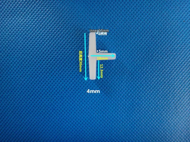 Three-Way Equal Diameter Plastic Tee Hose Connector