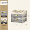 Multi-layer Desktop Organizer: Drawer-Type Storage Box for Office Supplies, Stationery, and Cosmetics