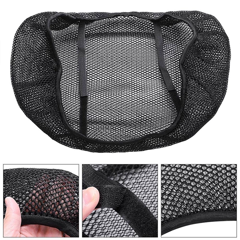 1Pcs Anti-Slip 3D Mesh Fabric Seat Cover Breathable Waterproof Motorcycle Motorbike Scooter Seat Covers Cushion 75x55cm/47x35cm