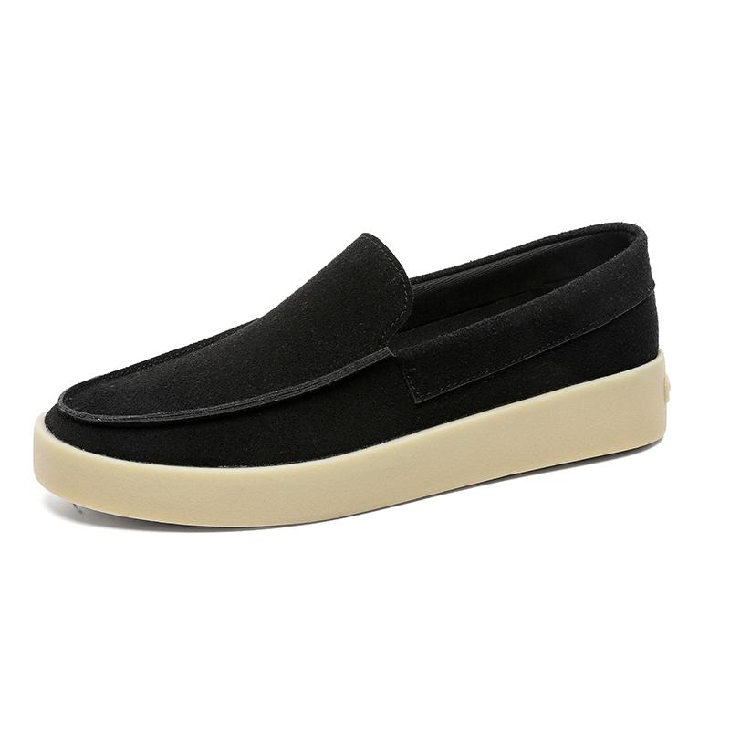 Fashion Suede Leather Mens Loafers Slip on Men Casual Shoes Comfy Moccasins Breathable Male Driving Shoes Leisure Walk Men Walking Flats