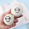 1/3/6Pcs Reusable Wool Dryer Balls Clothes Softener Laundry Fleece Dryer Ball Kit Home Clothes Dryer Washing Machine 3/4/5/6/7cm