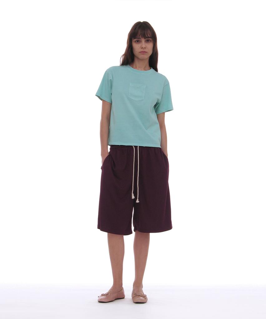 PARTIMENTO WOMEN Pwc Garment Dyed Pocket Tee_Sky