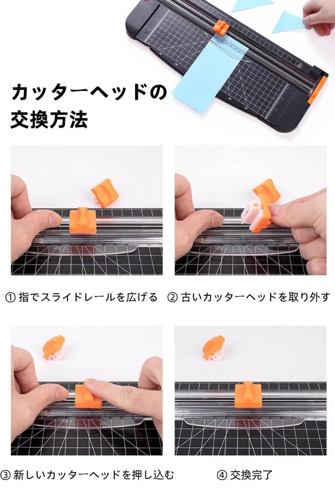 YFFSFDC Paper Cutter Mini Small Paper Trimmer with 2 Replacement Slide Cutting Machine for Thick Copy Business Ruler Use Cutting Machine Trimmer,