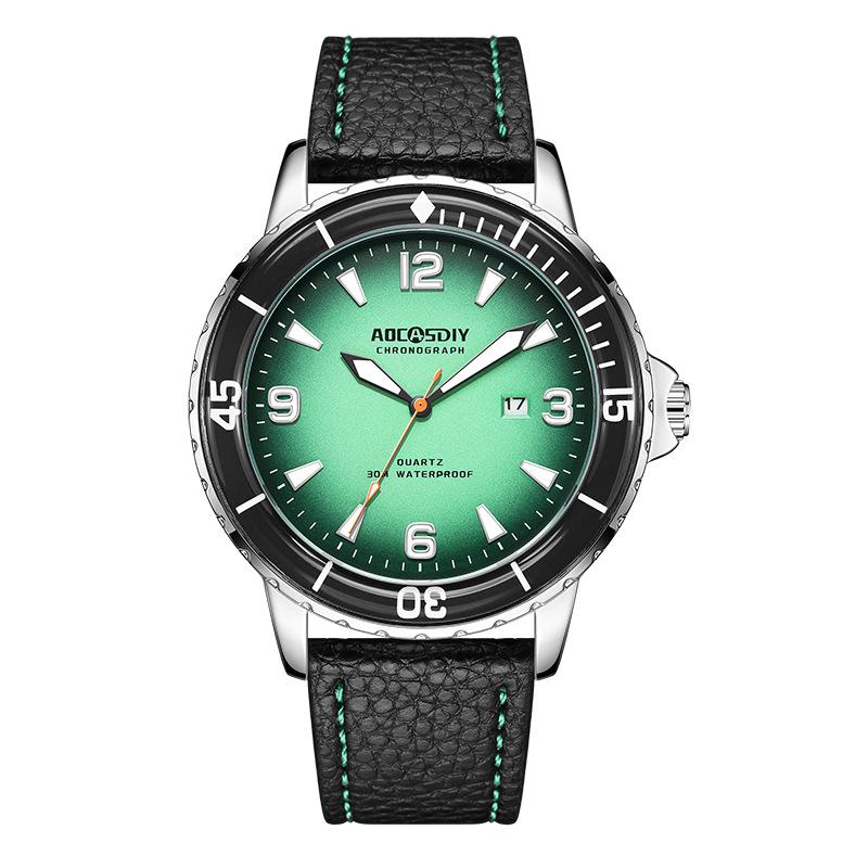 AOCASDIY Men's Sports Luminous Digital Watch - Waterproof, Large Dial, Calendar Quartz.