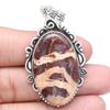 Pendant Designer Jasper Gemstone Handmade Mother's Day 925 Silver Jewelry 2.25"