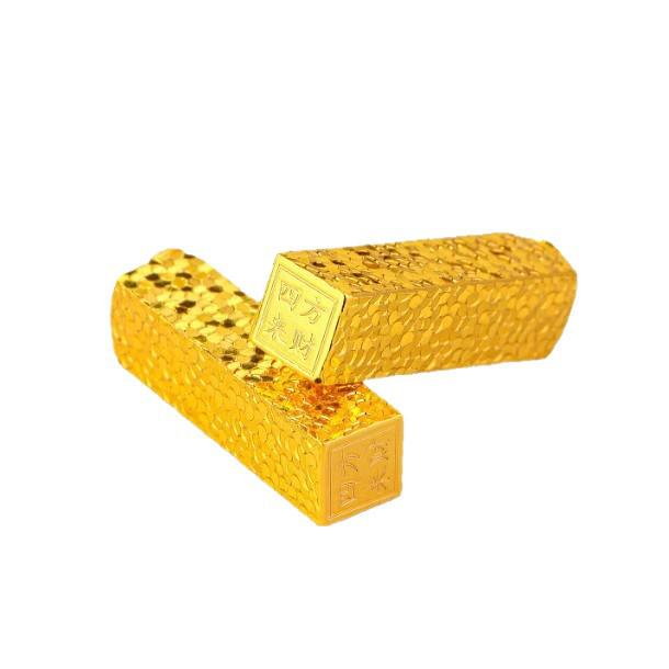 Retro Blazing Crushed Ice Gold Bar Pendant Versatile Women’s Clavicle Chain