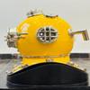 Nautischer Taucherhelm, Gelbe Beschichtung, Tiefseetaucher, Maritimes Marinedekor, Taucherhelm, Bestes Geschenk