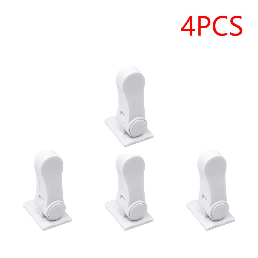 10-1pcs Child Safe Door Security Latch 180° Rotating Cabinet Lock Self Adhesive Window Door Handle Lock for Window Door Cabinet