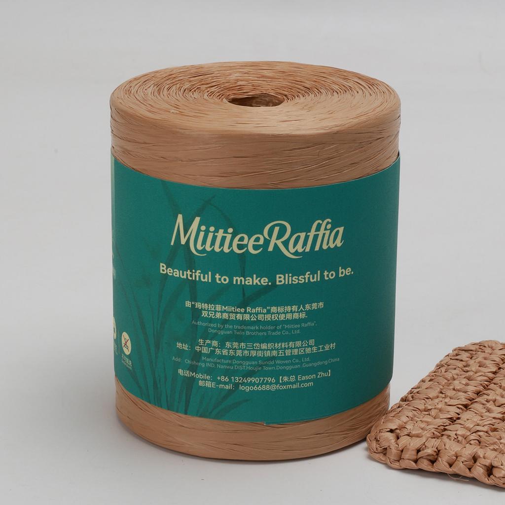 MT001-MT087 Natural Raffia Yarn For Wrapping Knit Wire Natural Color Matte Texture Raffia Paper Ribbons For Hat DIY Decoration
