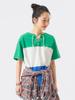 [BEAMS BOY] S/S TEE Wide Border Short Sleeve Women's GREEN ONE SIZE