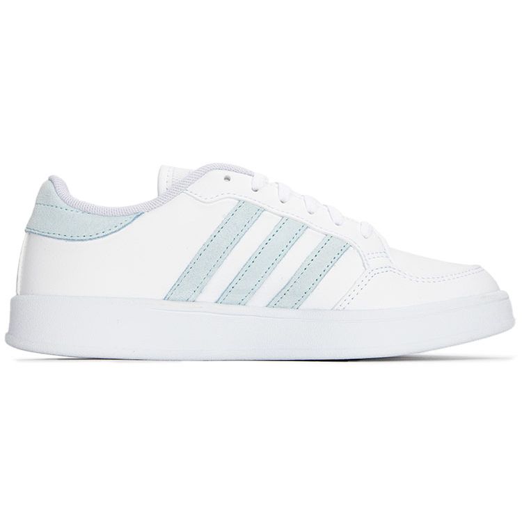 Adidas Neo Breaknet Synthetic Leather Slip Resistant Durable Lightweight Breathable Low Top Skate Shoes Women Sneakers White GX6756