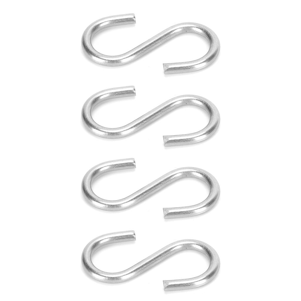 20 stk S-kroker Bærbare 304 Rustfritt Stål Metall Hengende Holder Organizer for Nøkkel Håndkle M3