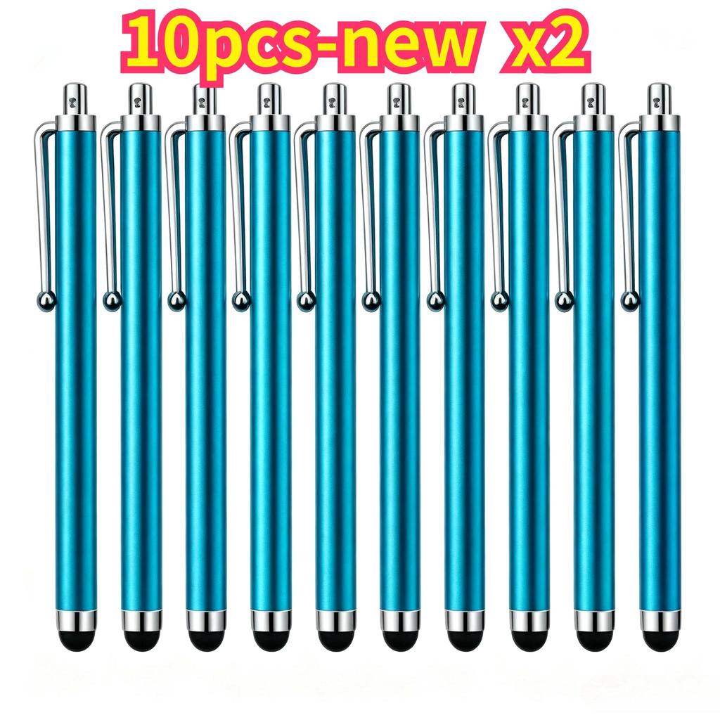 1/10/20PCSpack of Universal Metal Capacitive Pens Random Colored Touch Pens Mobile Phone Tablet and IPad Touchscreen Styluses 6