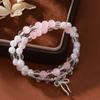 Leichter Luxus Vintage Armband Künstliche Perle Kristallstein Armband für Damen Mädchen