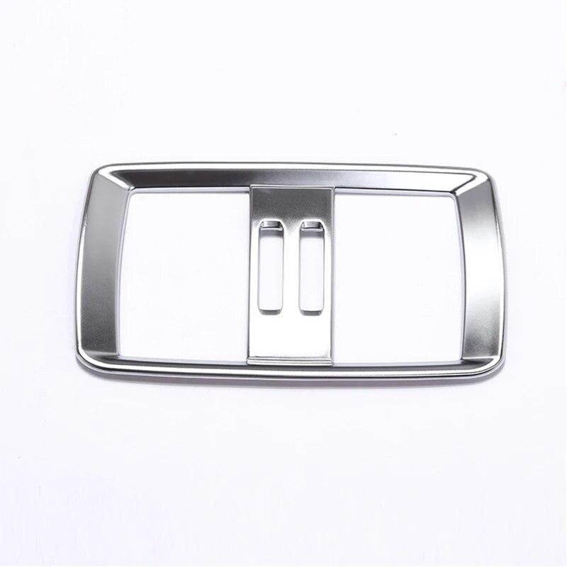 

Автомобильная задняя рамка для кондиционера, наклейка, украшение из АБС-пластика, автомобильные аксессуары для BMW X3 F25 X4 F26 xDrive20i 28i 35i 2011-17 серебряный