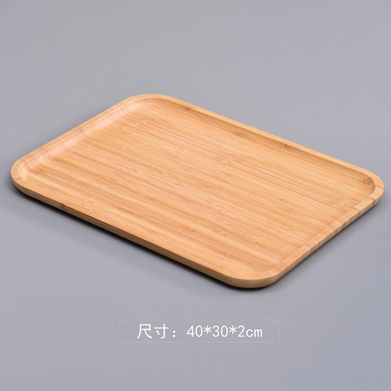 Bamboo tray bamboo tea tray Japanese bamboo tray rectangular snack tray round tea set fruit tray wooden trays