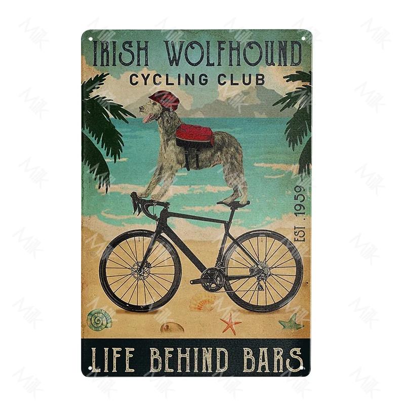 Funny Metal Sign Irish Wolfhound Coffee Company Dog Bathroom Bedroom Cafe Wall Decoration Labor Day Halloween Poster Painting