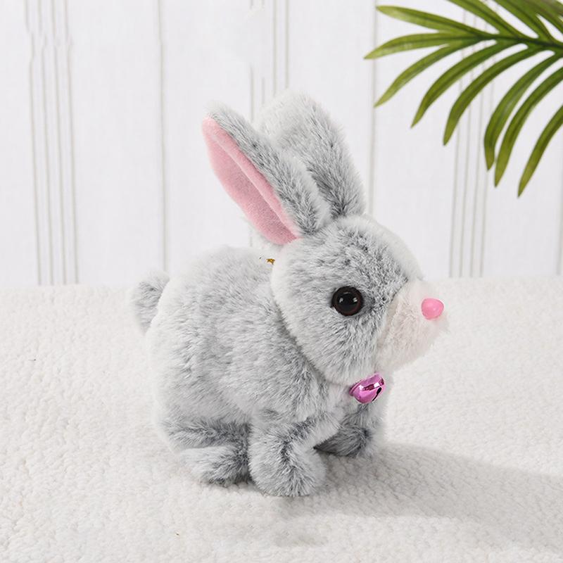 

Интерактивная электронная игрушка-кролик со звуком и движением, забавный игровой подарок для детей, симпатичное настольное украшение для домашнего офиса