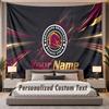Custom Name Text Tapestry Brisbane Broncos Personalized Polyester Wall Tapestry For Bedroom And Room