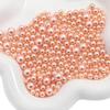 ABS Non-Porous Pearl-Plated Colored Round Beads for DIY Crafts and Fashion Accessories