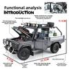 Simulation 1/24 Defender 110 Off-road Alloy Car Model Collection Ornament Children's Toy Vehicle Gift Pullback Light Miniature