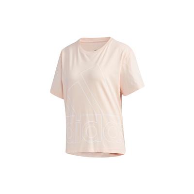 T-shirt Sportiva Casual con Stampa Logo Donna Top Rosa GK3332