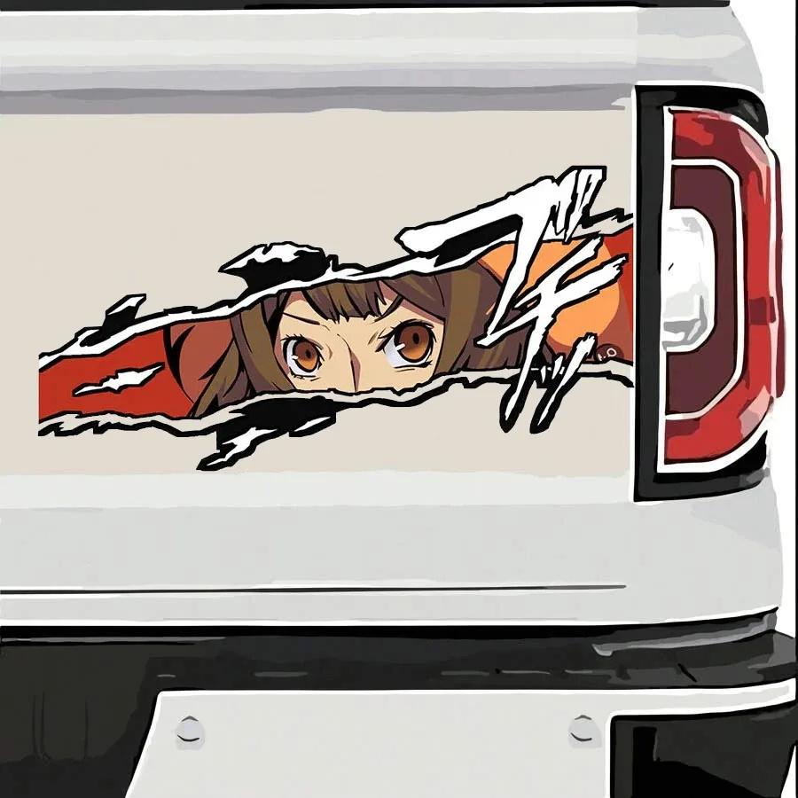 Guilty Gear Anime Eyes Vinyl Stickers, Scratch Proof PVC Car Decals, Funny Graphic Decor for Windshield & Air Conditioner