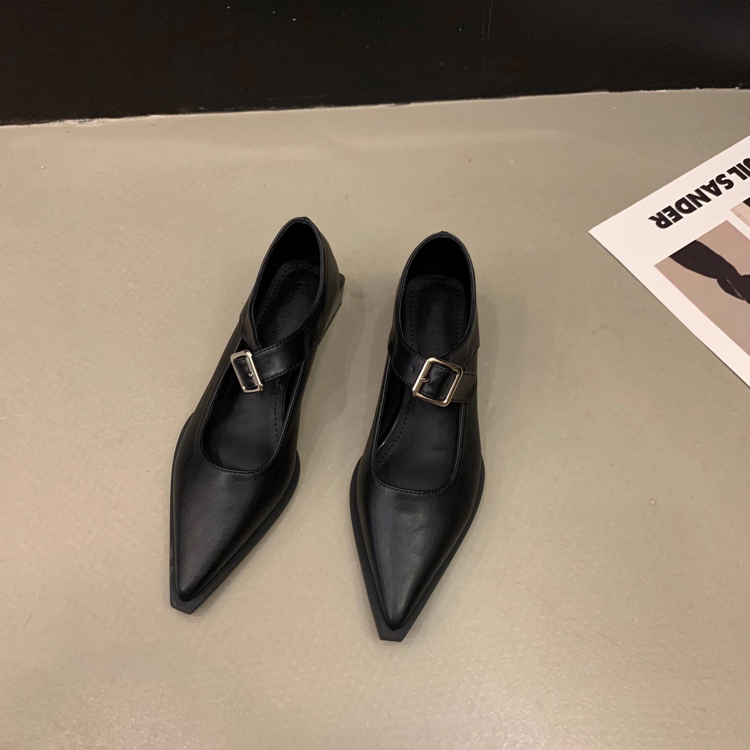 

Летние новые модные сексуальные банкетные удобные сандалии с острым носком и пряжкой женские однотонные туфли на высоком каблуке Zapatos Mujer весна осень 39