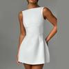 Zomer sexy slim fit Europese en Amerikaanse stijl rugloze vest basisjurk